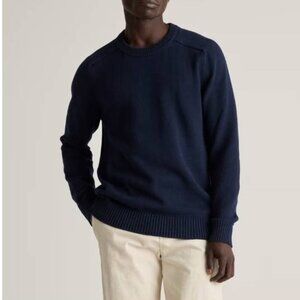 Quince 100% Organic Cotton Crewneck Sweater Black M